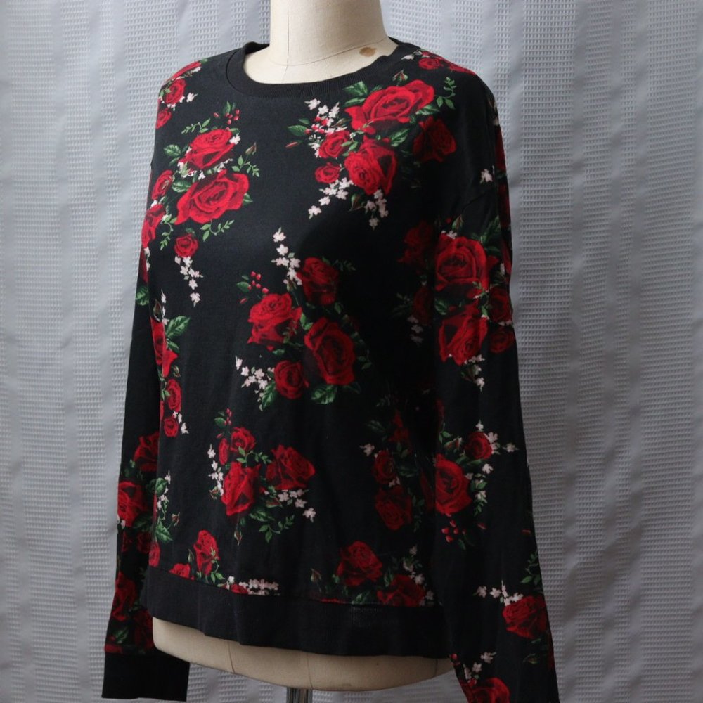 floral sweatshirt